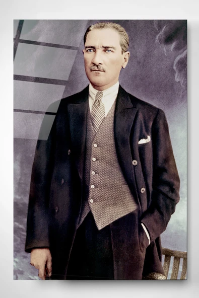Atatürk Cam Tablo, Dekoratif Cam Tablo ürün görseli 1