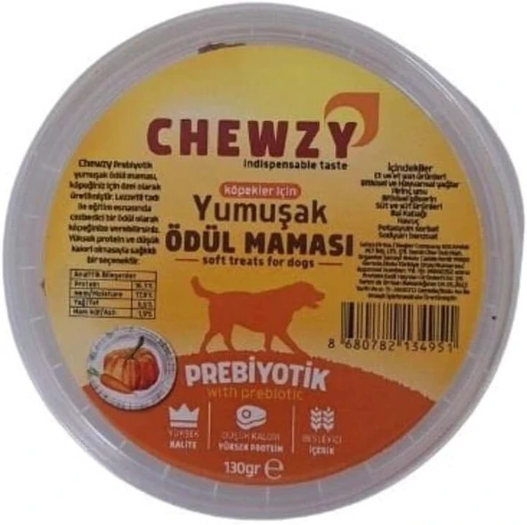 Chewzy Köpekler İçin Yumuşak Ödül Maması Prebiyotik 130 gr ürün görseli 1
