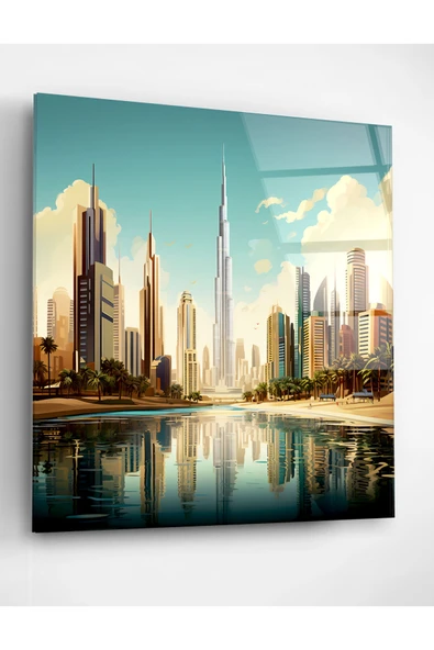 Dubai Cam Tablo, Dekoratif Cam Tablo - Resim 2