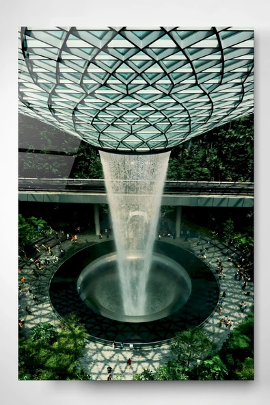 Jewel Changi Airport Cam Tablo, Dekoratif Cam Tablo ürün görseli 1