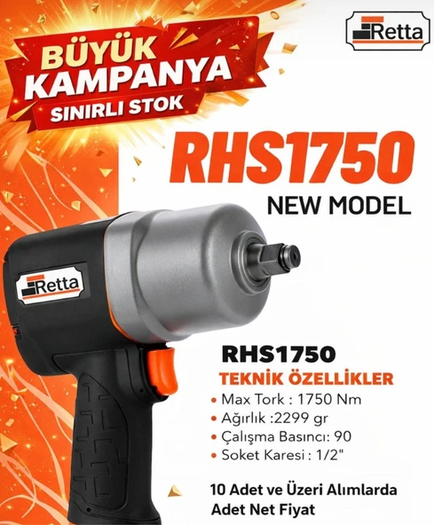 RHS1750 1/2somun Sökmeretta ürün görseli 1