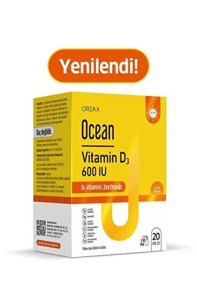 Ocean Vitamin D3 600 IU 20 ml ürün görseli 1