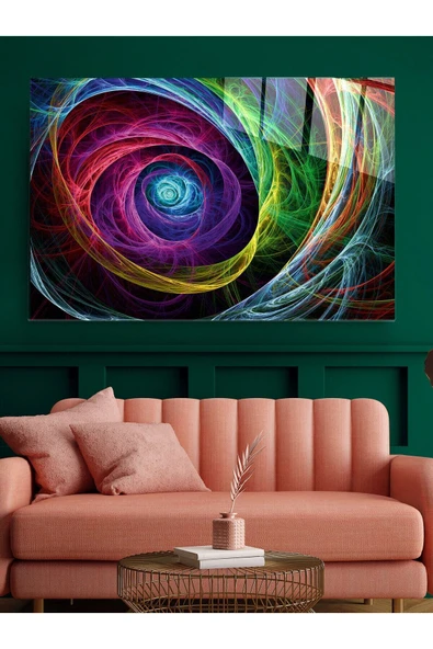 Colourful Cam Tablo, Dekoratif Cam Tablo ürün görseli 1