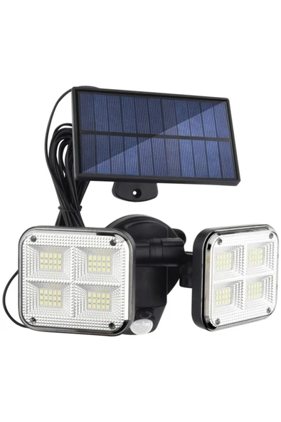 MIIQ2 120 LED Güneş Enerjili Solar Lamba 20W Hareket Sensörlü Su Geçirmez Dış Mekan Aydınlatma ürün görseli 1
