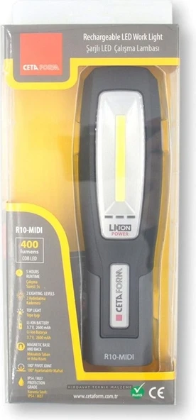 Ceta Form R10-MIDI Şarjlı LED Mini Çalışma Lambası - Resim 4