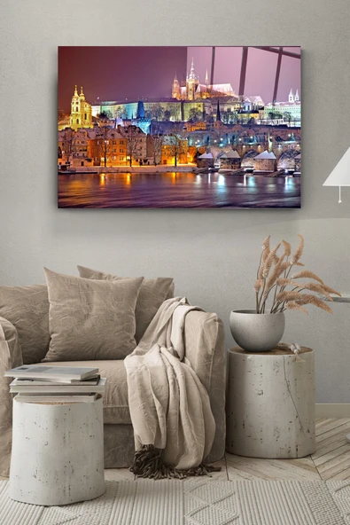 Prag Kalesi Cam Tablo, Dekoratif Cam Tablo ürün görseli 1