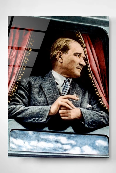 Dekoratif Atatürk Dekoratif Cam Tablo ürün görseli 1