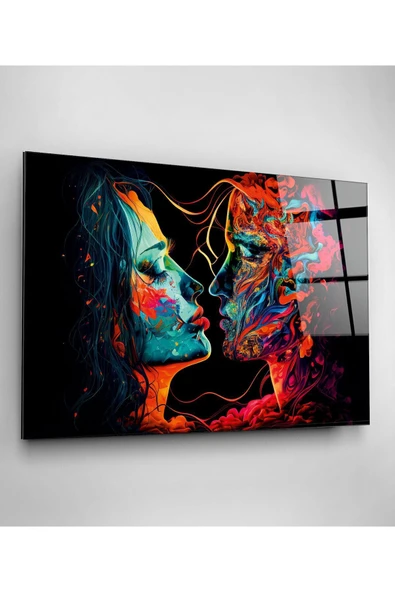 Colourful Cam Tablo, Dekoratif Cam Tablo - Resim 3