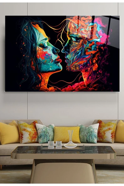 Colourful Cam Tablo, Dekoratif Cam Tablo ürün görseli 1