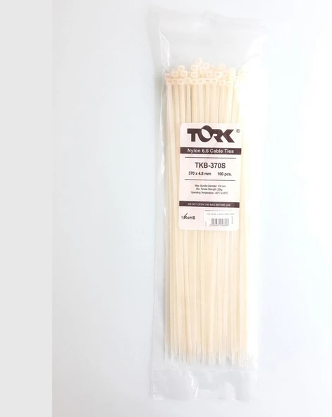 Tork Beyaz Kablo Bağı 4,8X370 ürün görseli 1