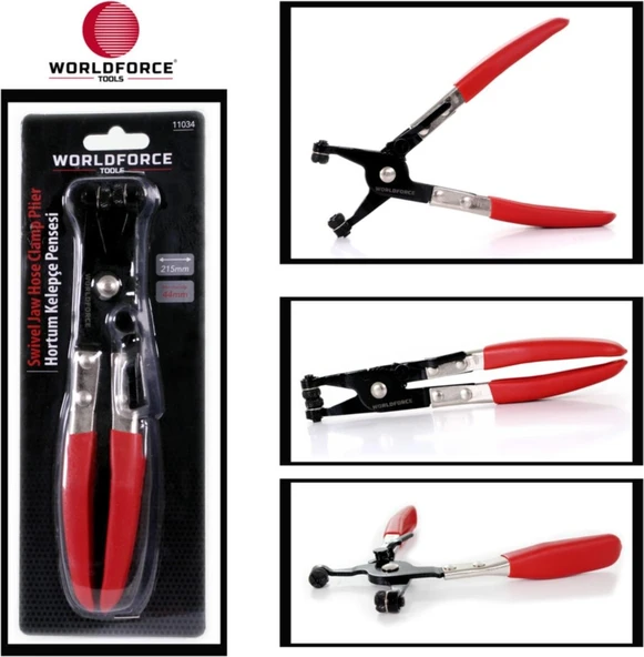 Worldforce Tools Worldforce Hortum Kelepçe Pensesi Profesyonel S2 Çelik 180MM ürün görseli 1