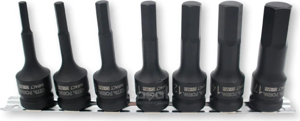 Ceta Form 5-17MM 1/2’’ Allen Uçlu Havalı Lokma Takımı 7 Parça C68-RH07 ürün görseli 1