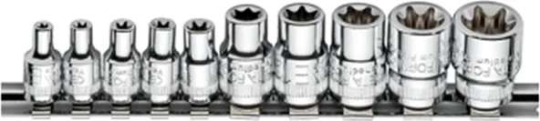 Ceta Form 10 Pc.3/8" Dış Torx Lokma Anahtar Takımı C16-R10 ürün görseli 1