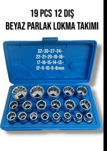 Ekinler El Aletleri 1/2 12 Köşe Yıldız Lokma Seti 19 Parça Çantalı ürün görseli 1