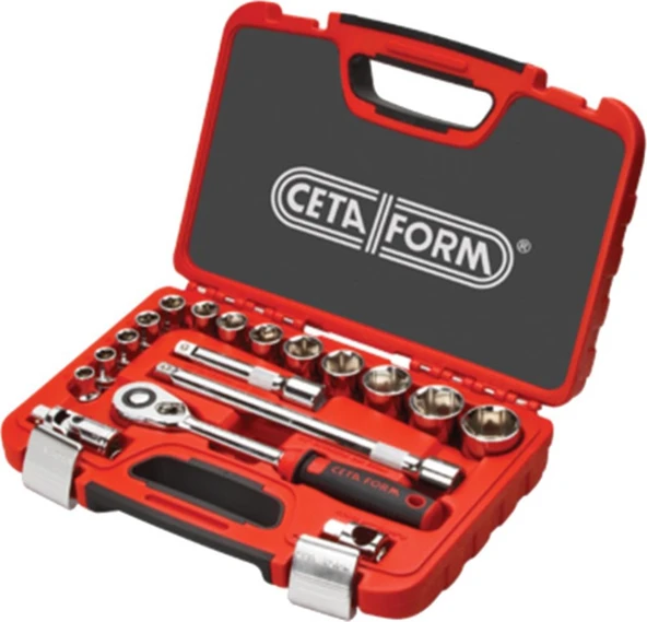 Ceta Form 18 Parça 1/2" 6 Köşe Lokma Takımı C20-18PH2 ürün görseli 1