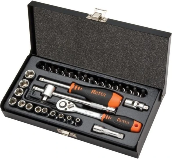 Retta 1/4” Lokma Takımı - 6 Köşe RLT4002 ürün görseli 1