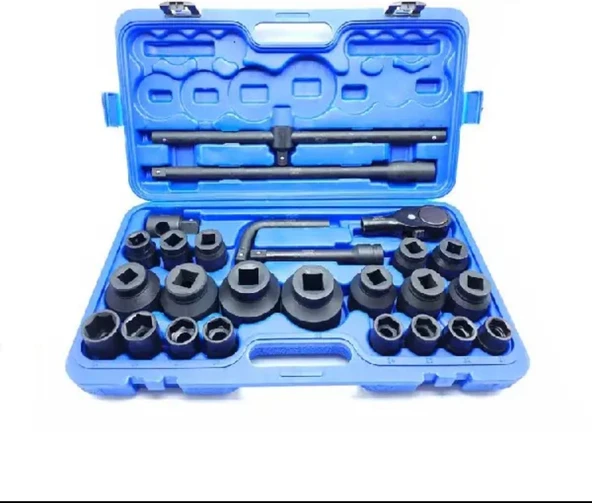 Boss 26 Parça Darbeli (Ağır) Lokma Takımı 1" ve 3/4" ürün görseli 1