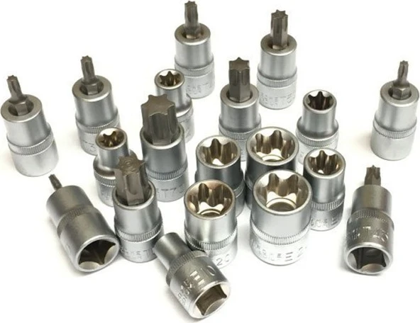 Grayzer 19 Parça 1/2'' İç-Dış Torx Lokma Takımı - Resim 4