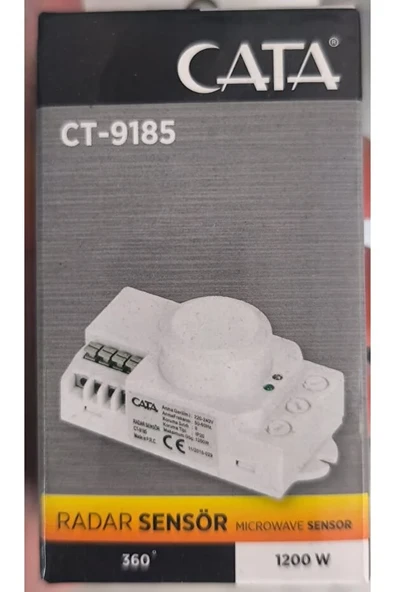 Radar Sensör 360 derece Mikrodalga Hareket Sensörü 1200W Tavan Tipi Sensör - Resim 2