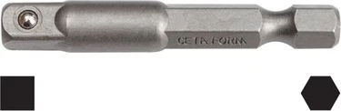 Ceta Form 1/4''*1/4'' 50 mm Lokma Adaptörü 1 Parça Paslanmaz Çelik Malzeme ürün görseli 1