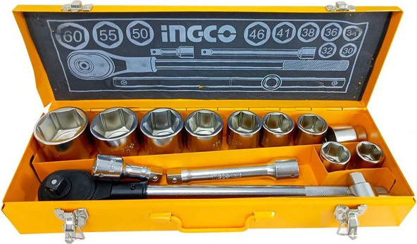 Dorf Ingco 3/4 15 Parça Lokma Seti Metal Kutulu ürün görseli 1