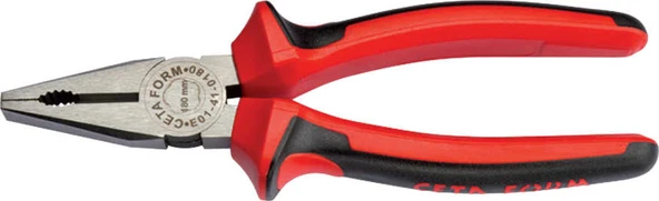 Ceta Form E01-41-0180 180 mm Kombine Pense Polisajlı-Ergonomik Sap ürün görseli 1