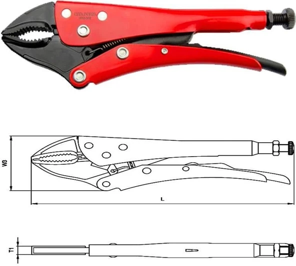 CETA FORM Ayarlı Pense X -Grip 190 mm - Resim 5