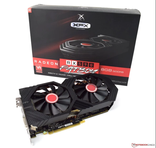 XFX RX 590 OC+ Fatboy RX-590P8DFD6 256 Bit GDDR5 8 GB Ekran Kartı ürün görseli 1