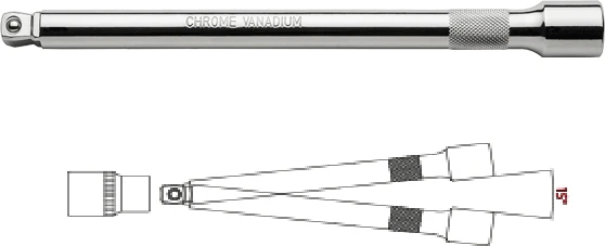 Ceta Form C21-70W Serisi 1/2" Uzatma Kolları Bombe Başlı 50 mm ürün görseli 1