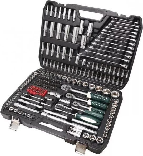 Hırdavat Garajı Rockforce 1/2-3/8-1/4 216 Parça Profesyonel Lokma Takımı Seti ürün görseli 1