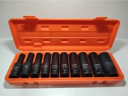 Dongte Rcp 1/2 6 Köşe Havalı Uzun Darbeli Lokma Takımı Seti 10 Parça 12PRÇ ürün görseli 1