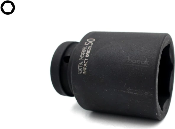 Ceta Form 50 mm 1” 6 Köşe Derin Havalı Lokma Anahtar C84-H50 ürün görseli 1