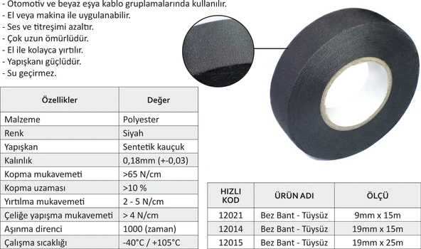 Nexo Tüysüz Bez Bant - Resim 3