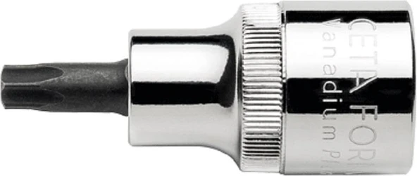 Ceta Form T40X55MM Delikli Torx Uçlu Lokma 1/2 Kısa Tip ürün görseli 1
