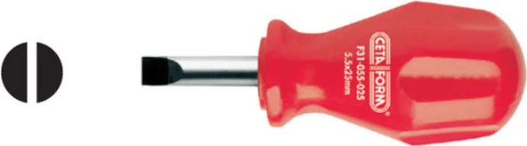 Ceta Form F31-065-025 Torex Topaç Düz Uçlu Tornavida 6.5X25 mm ürün görseli 1