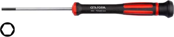 Ceta Form C-Tronıc Allen Uçlu Elektronikçi TORN.-3X80 mm H06-30-080 ürün görseli 1