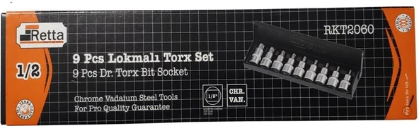 Retta Torx 9 Parça Lokma Seri - Resim 4