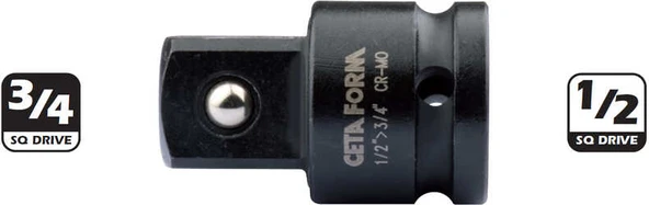 Ceta Form C61-92 1/2" Havalı Lokma Adaptör ürün görseli 1