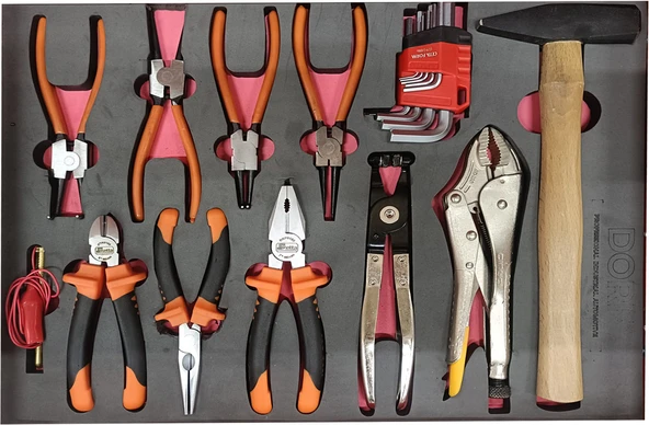 Dorf 12 Parça Pense Seti Evalı Takım Arabası Için Dolu Eva Set 48,5 x 35,5 cm ürün görseli 1