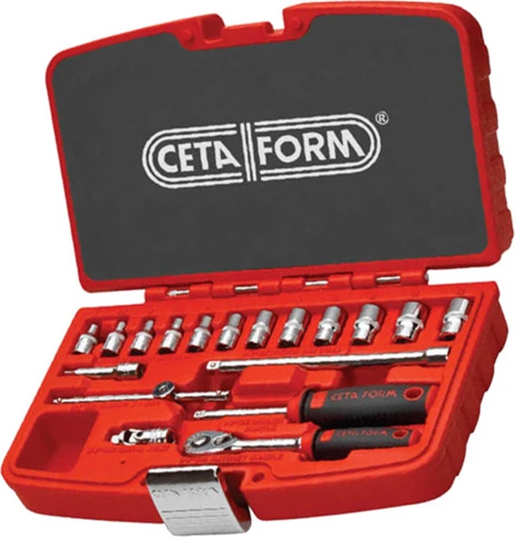 Ceta Form 18 Pc.1/4"6 Köşe Lokma Takımı C00-18PH2 ürün görseli 1