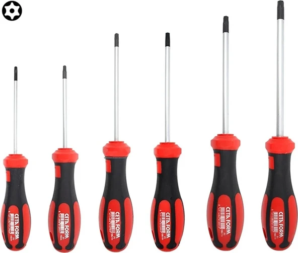 CETA FORM Torx Tornavida Takımı Delikli C-Plus 6 Parça ürün görseli 1