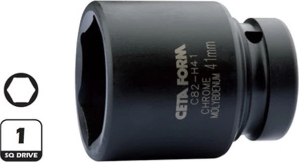 Ceta Form 1"6 Köşe Havalı Lokma Anahtar-34 mm C82-H34 ürün görseli 1