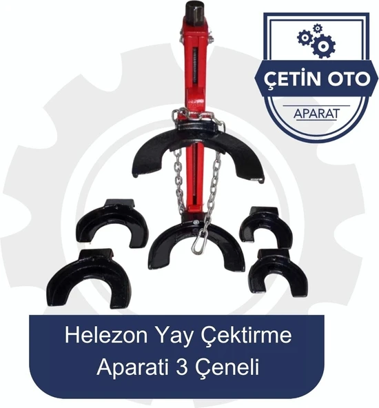 Çetin Oto Aparat Çetin Oto Helezon Yay Çektirme Aparatı Üç Ceneli Dayanıklı Yapı İle Çok Amaçlı Kullanım ürün görseli 1