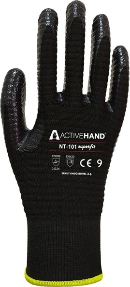 Activehand NT101 Süperfit Eldiven Siyah No:9 ürün görseli 1