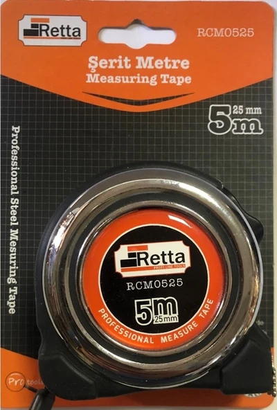 Retta RCM0525 Şerit Metre 5 m - Resim 3