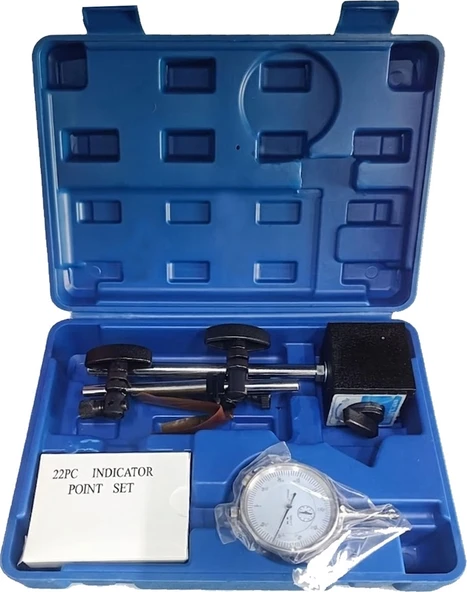 Dorf Tools 22 Parça Manyetik Komparatör Saati Çantalı ürün görseli 1