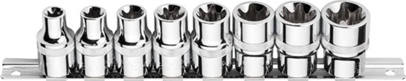 Ceta Form C26 - R08 8 Parça 1/2’’ Dış Torx Lokma Anahtar Takımı ürün görseli 1