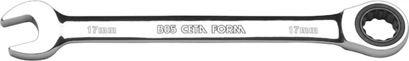 Ceta Form B05-17 17 Mm C-Gear Cırcırlı Kombine Anahtarlar Düz ürün görseli 1