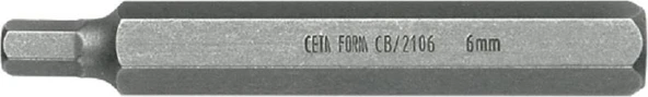 Ceta Form CB/2106G Sıkıştırma Yuvalı Allen Bits Uç-Uzun Tip 6X75 mm (1 Adet) ürün görseli 1