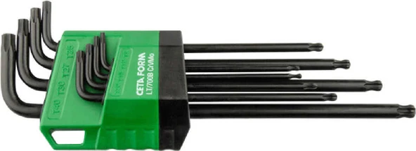 Ceta Form LT/700B 8 Parça Topbaşlı Torx L Uzun Tip Anahtar Takımı ürün görseli 1